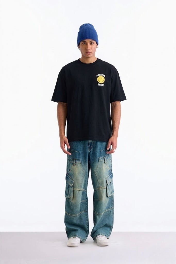 Bonkers x Smiley Originals 100% Supima Cotton Oversized T-shirt