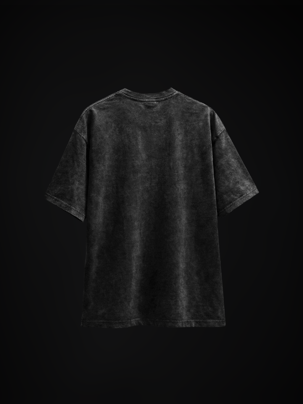 Broken Pour Unisex Black Acid Wash Tshirt
