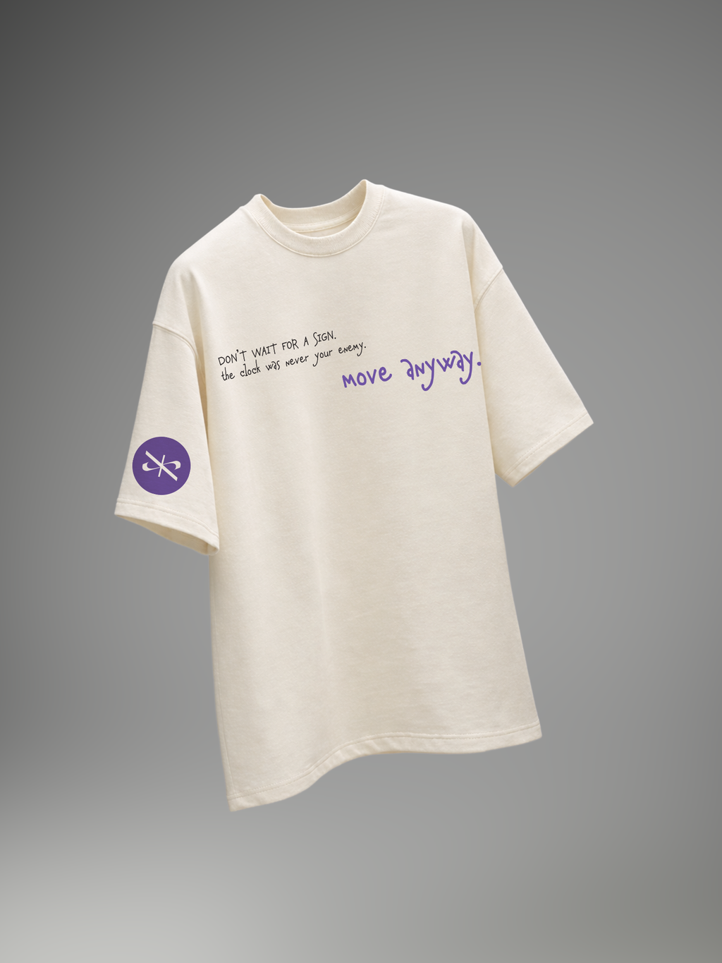 Zero Hour Unisex Off-White Oversized T-Shirt