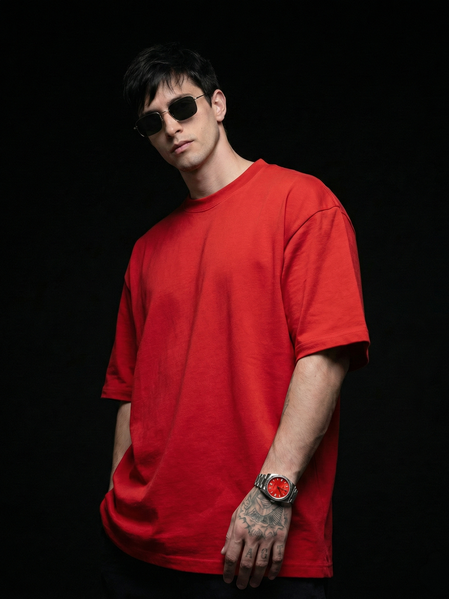 Classic Red Unisex Oversized T-Shirt