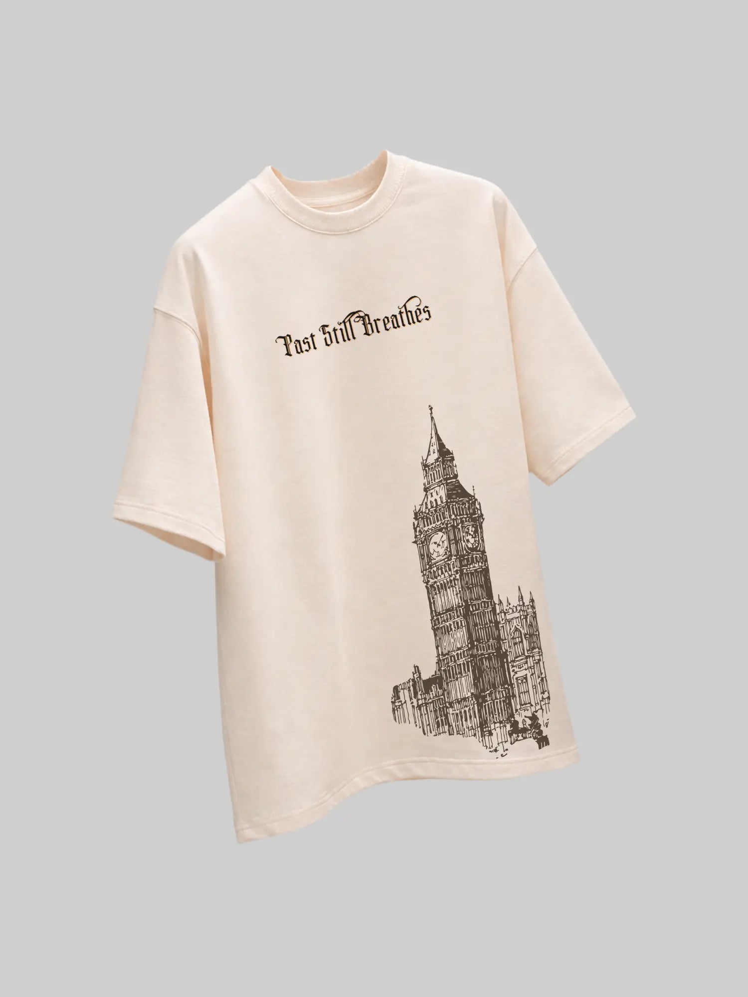 The Vintage Unisex Off-White Oversized T-Shirt