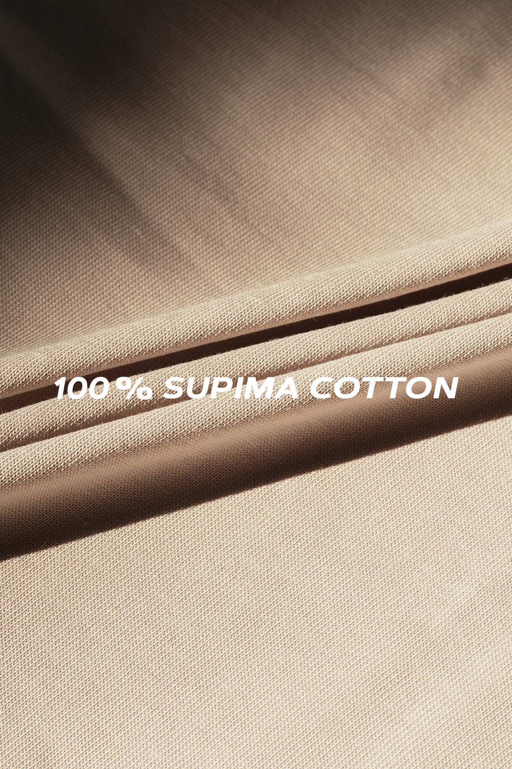 Sand Beige 100% Supima Cotton Oversized T-shirt