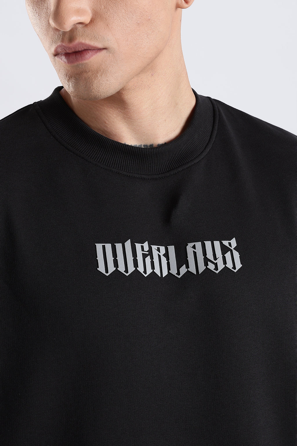 Shield Wings Black Oversized Fit T-Shirt