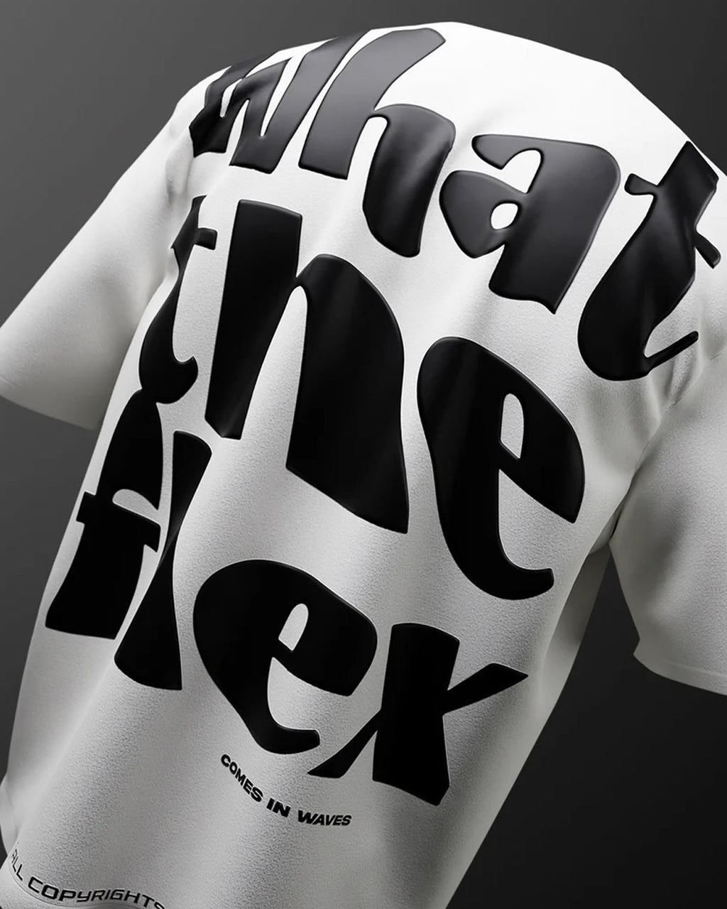 Bleed Flex White Heavyweight Oversized T-shirt