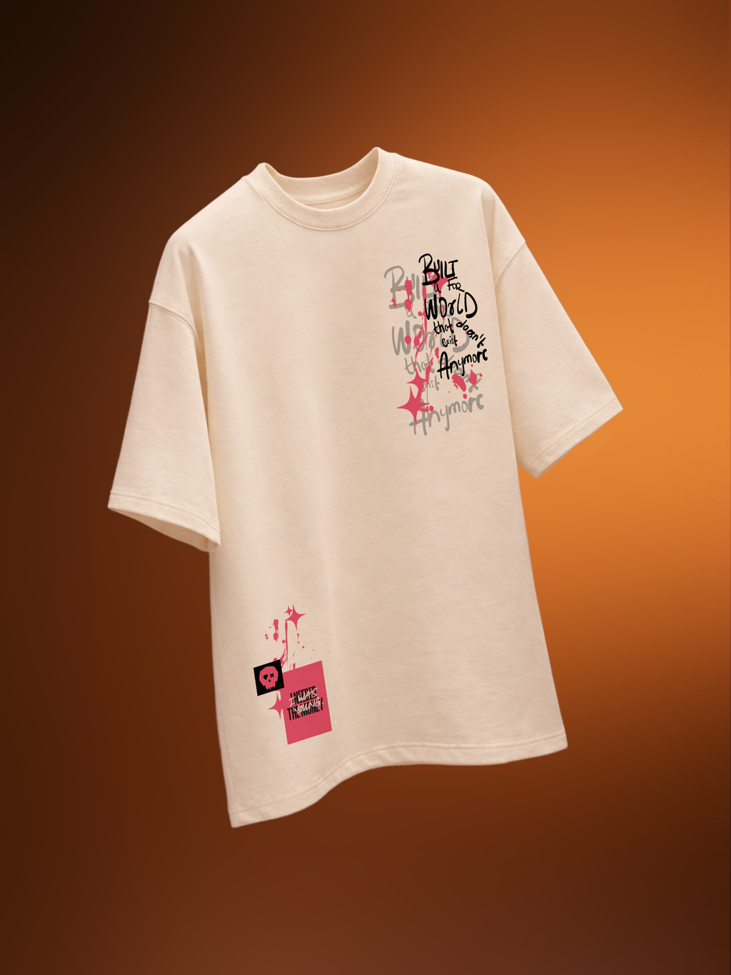 Cold Memory Unisex Off-White Oversized T-Shirt