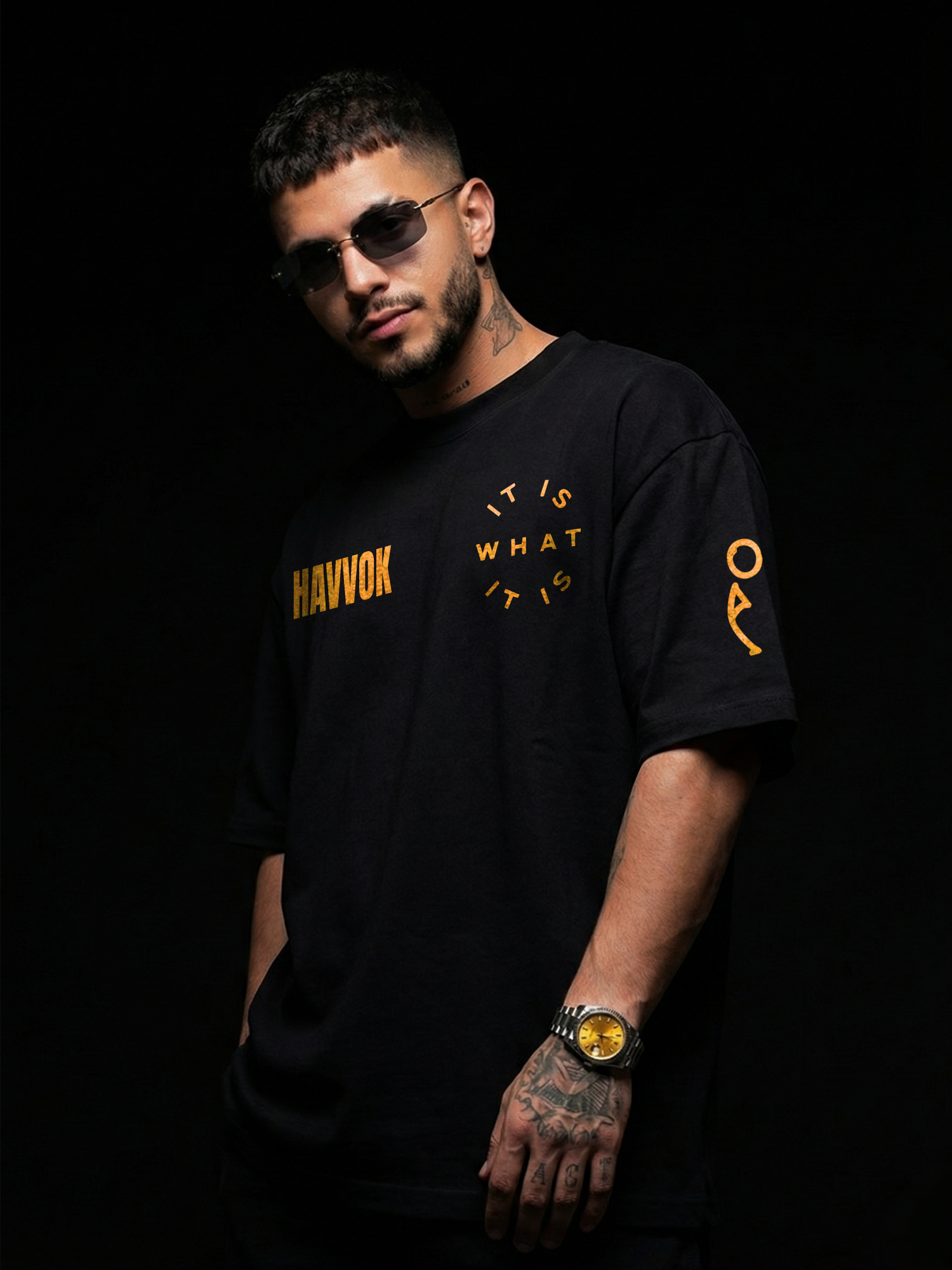 The Unapologetic Unisex Black Oversized Tshirt