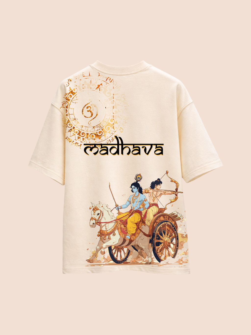 The Divine Command Unisex Off-White Oversized T-Shirt