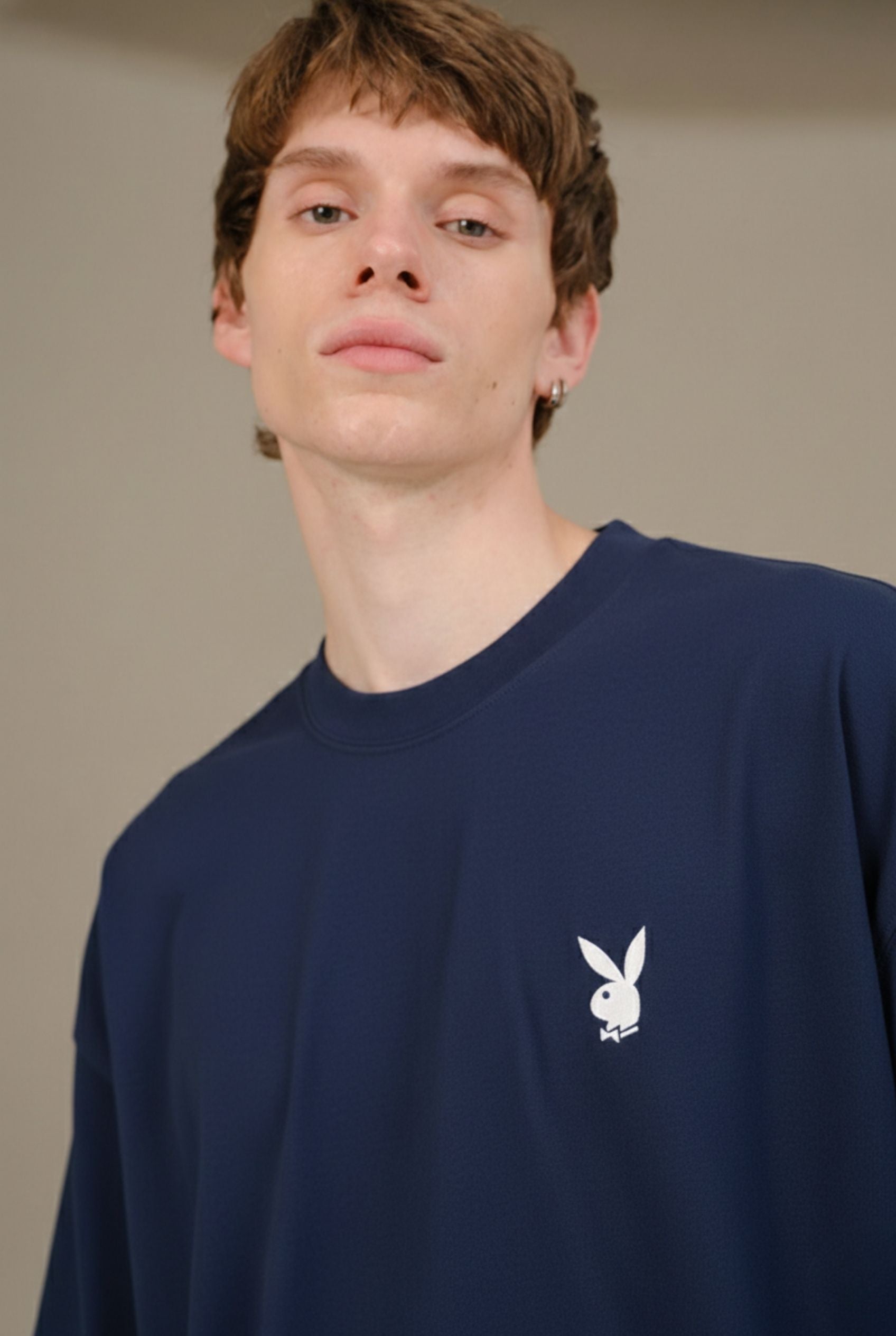 Playboy Core Navy Oversized T-shirt
