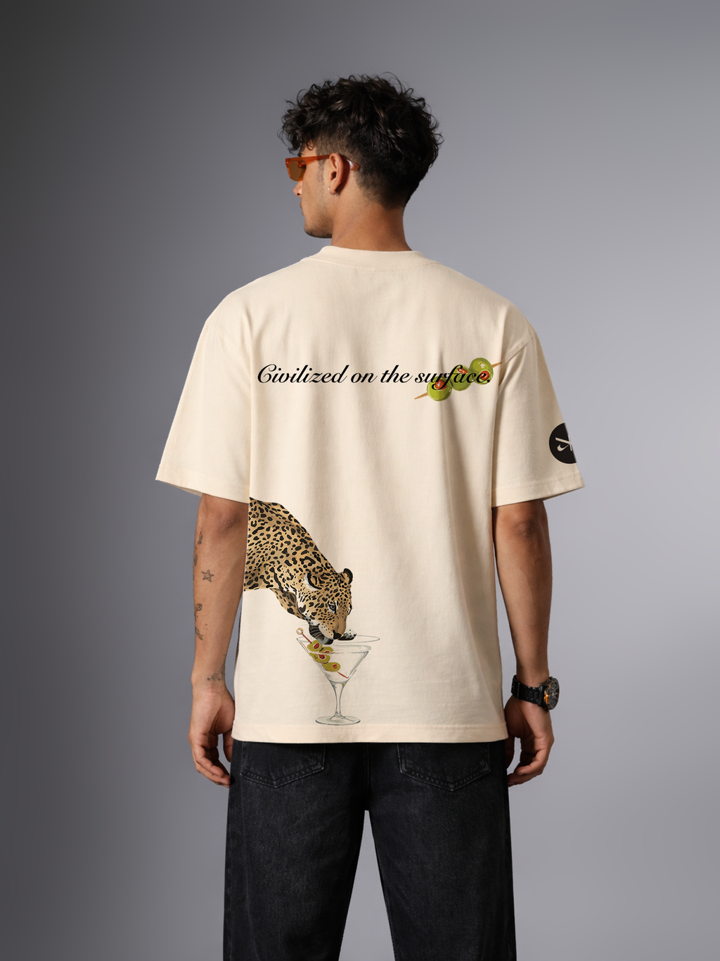Predator's Pour Unisex Off-White Oversized T-Shirt