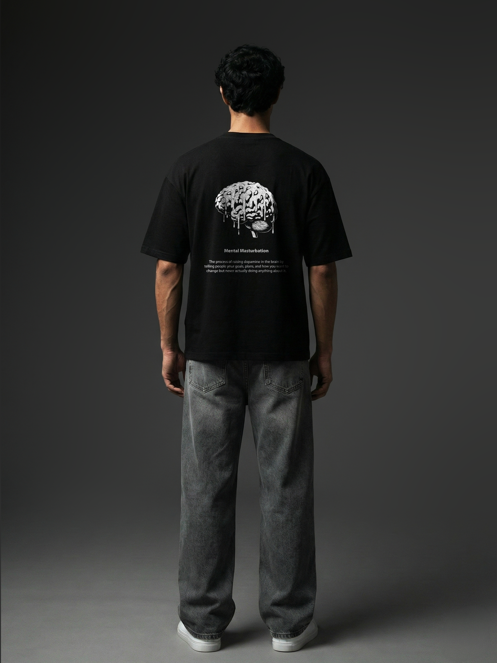 Shadow Plan Black Unisex Oversized Tshirt