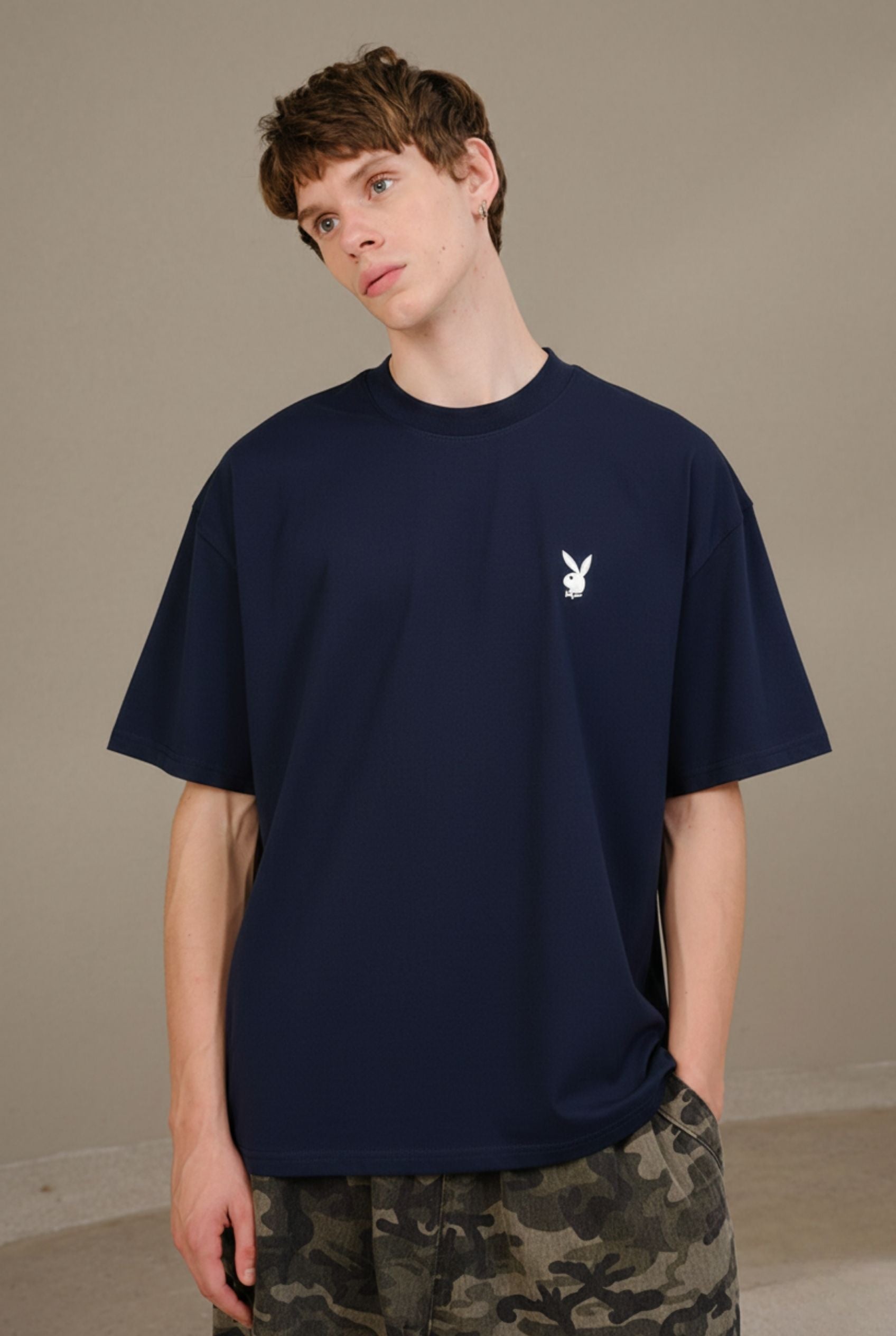 Playboy Core Navy Oversized T-shirt