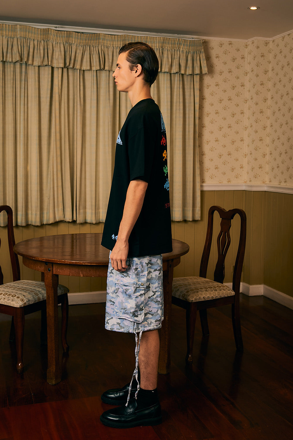 Arcade Feelings Black Oversized T-shirt