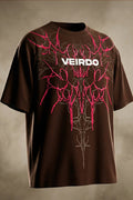 Veirdo Brown Silicon Printed Exclusive T-shirt Supreme Edition