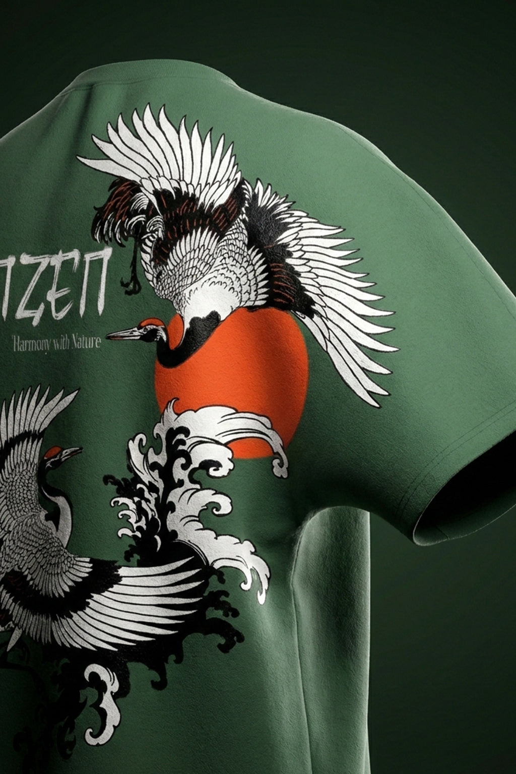 Shinzen Olive Back Printed Exclusive T-shirt Supreme Edition
