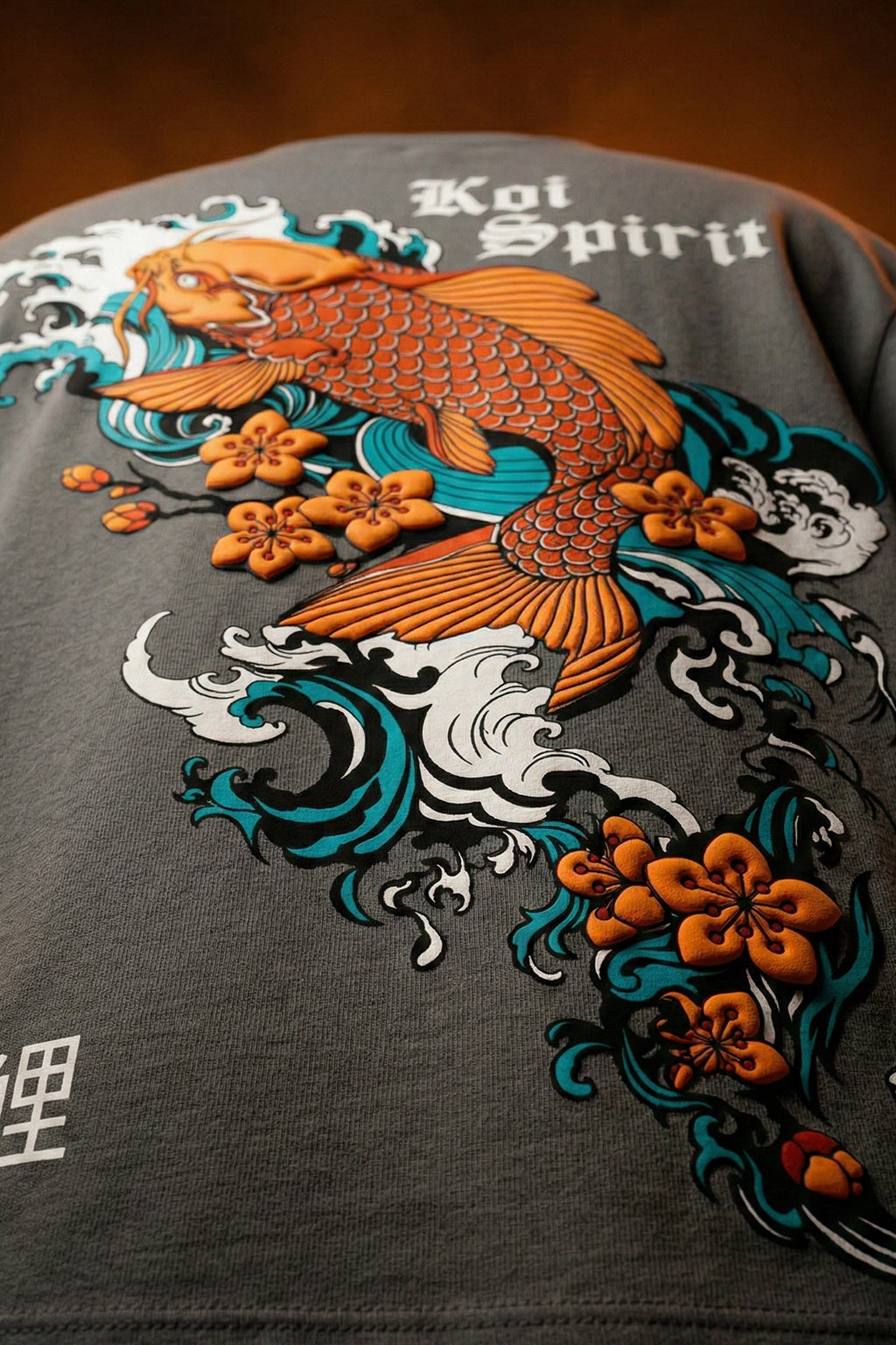 Spirit Grey 3D Puff Print Exclusive T-shirt Supreme Edition