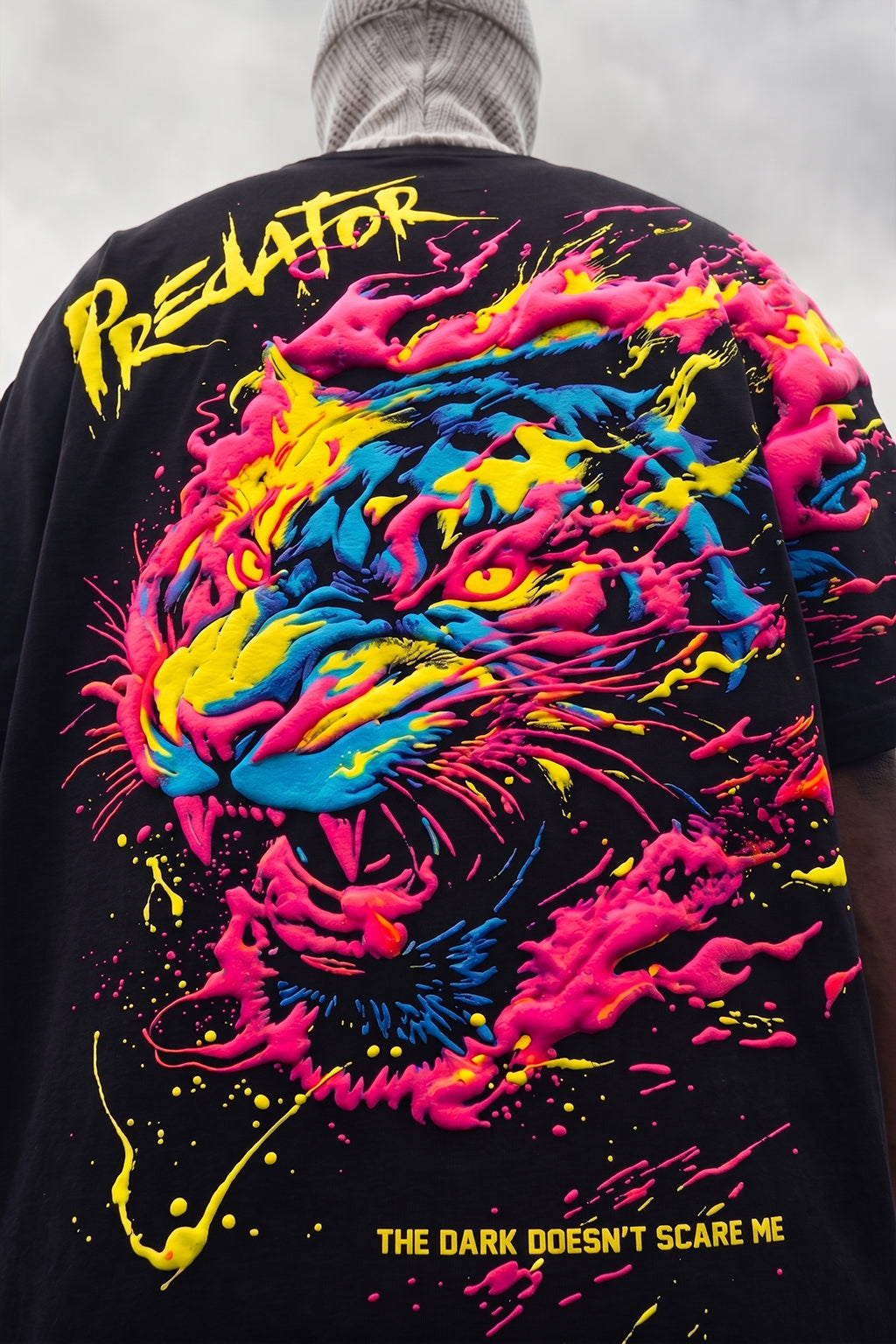 Predator Black 3D Puff Print Exclusive T-shirt Supreme Edition