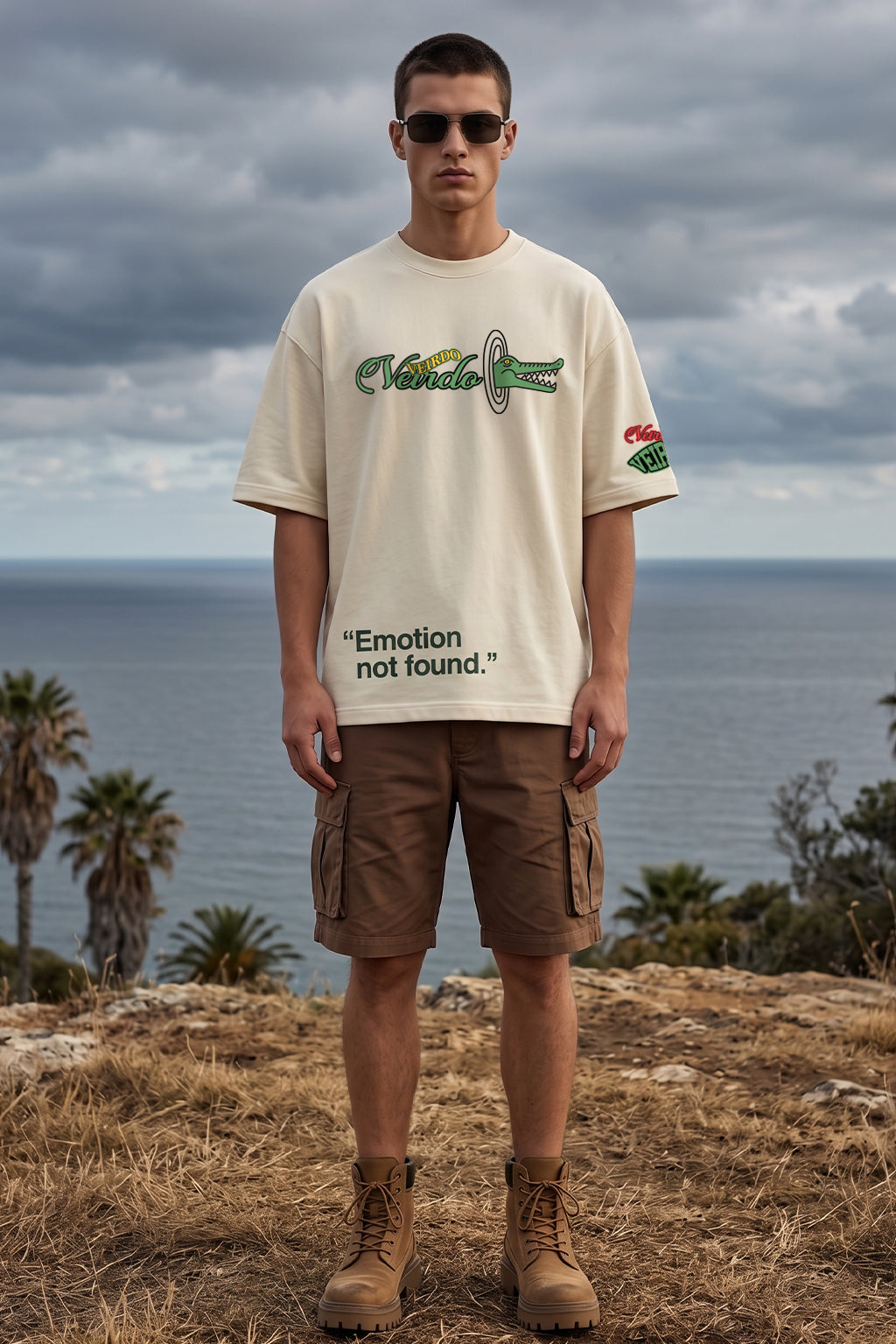 Crocodilian Swanwhite Oversized Printed Exclusive T-shirt