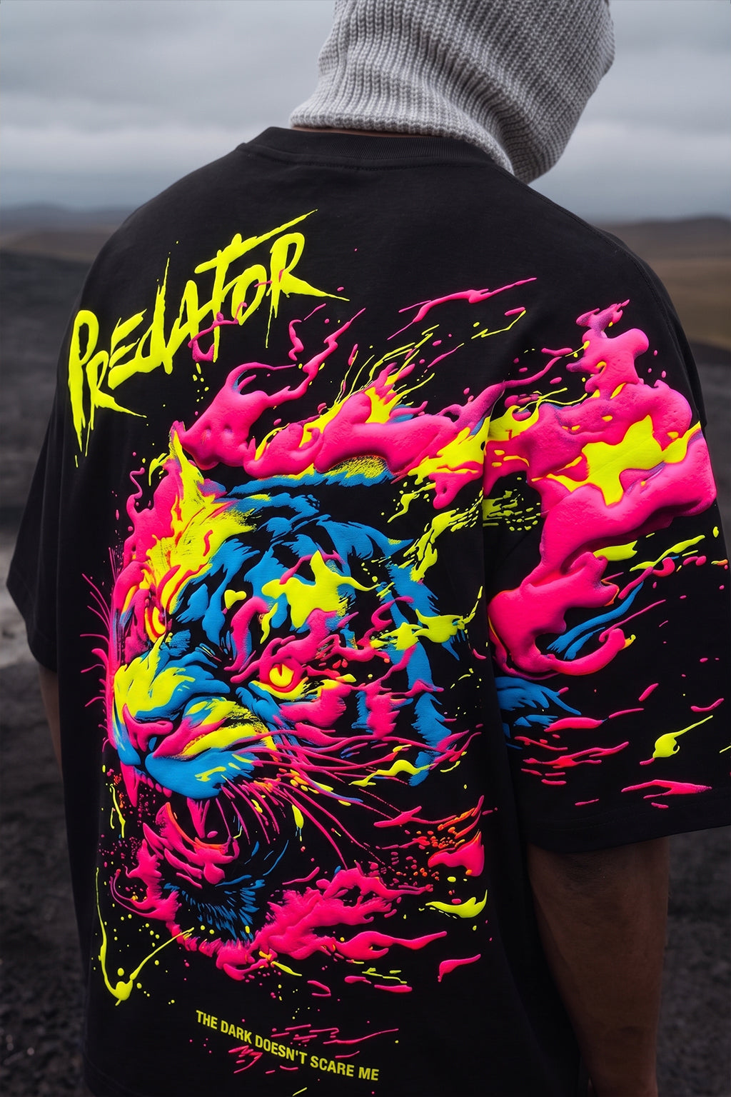 Predator Black 3D Puff Print Exclusive T-shirt Supreme Edition