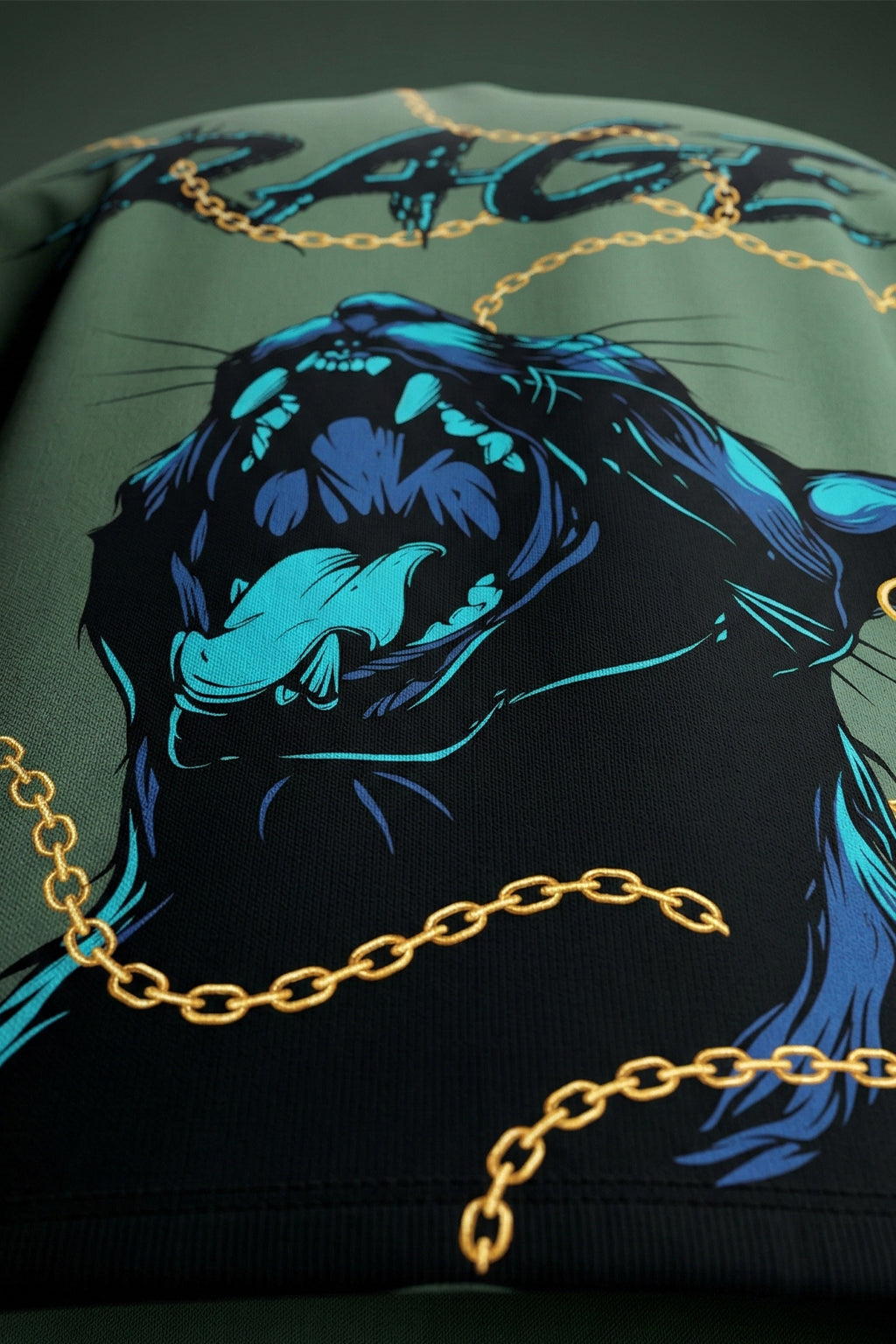 Black Panther Olive Back Printed Exclusive T-shirt Supreme Edition
