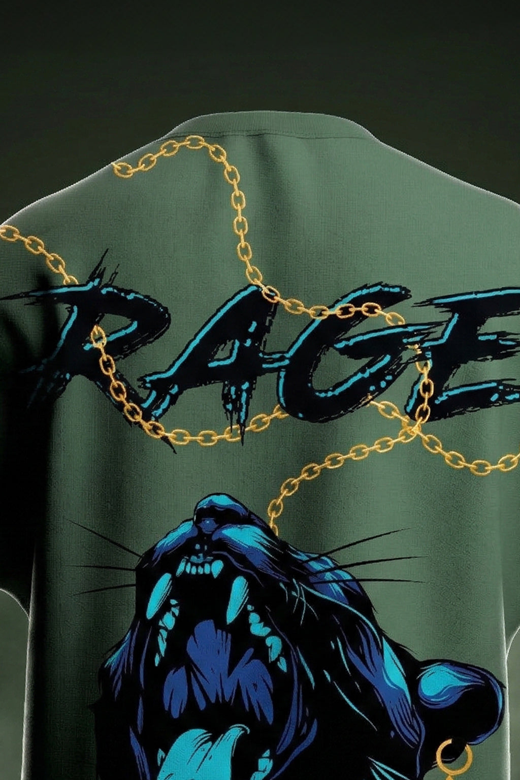 Black Panther Olive Back Printed Exclusive T-shirt Supreme Edition