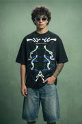 Beyond Illusion Black Front Printed Exclusive T-shirt