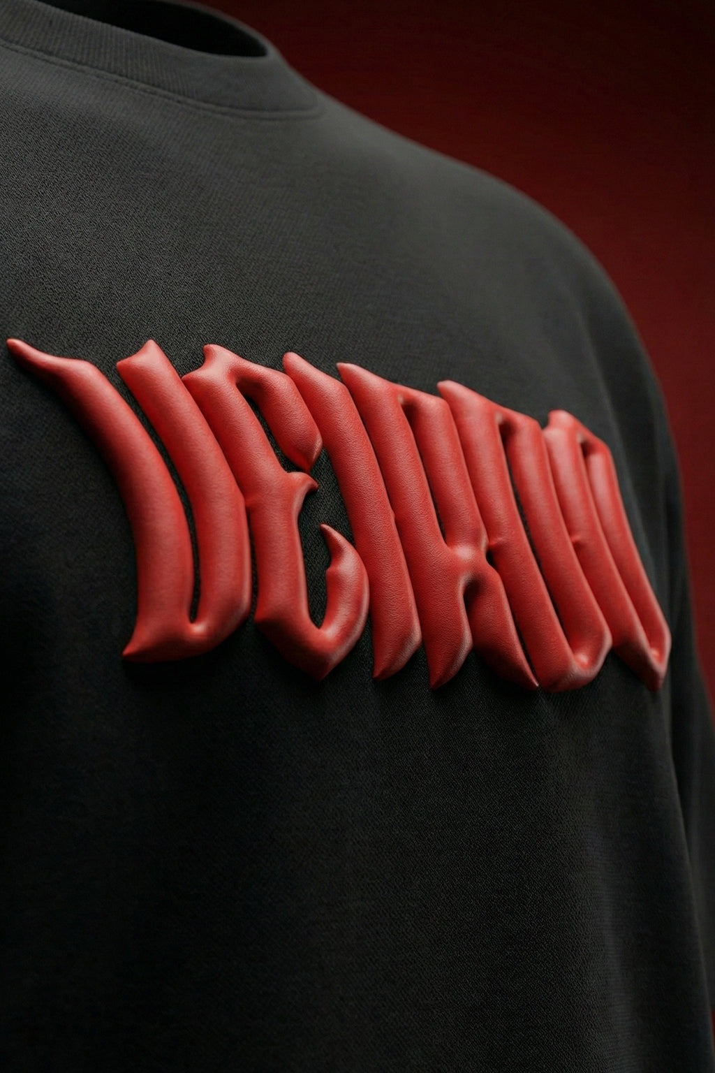 Veirdo Tiger Black 3D Puff Print Exclusive T-shirt Supreme Edition