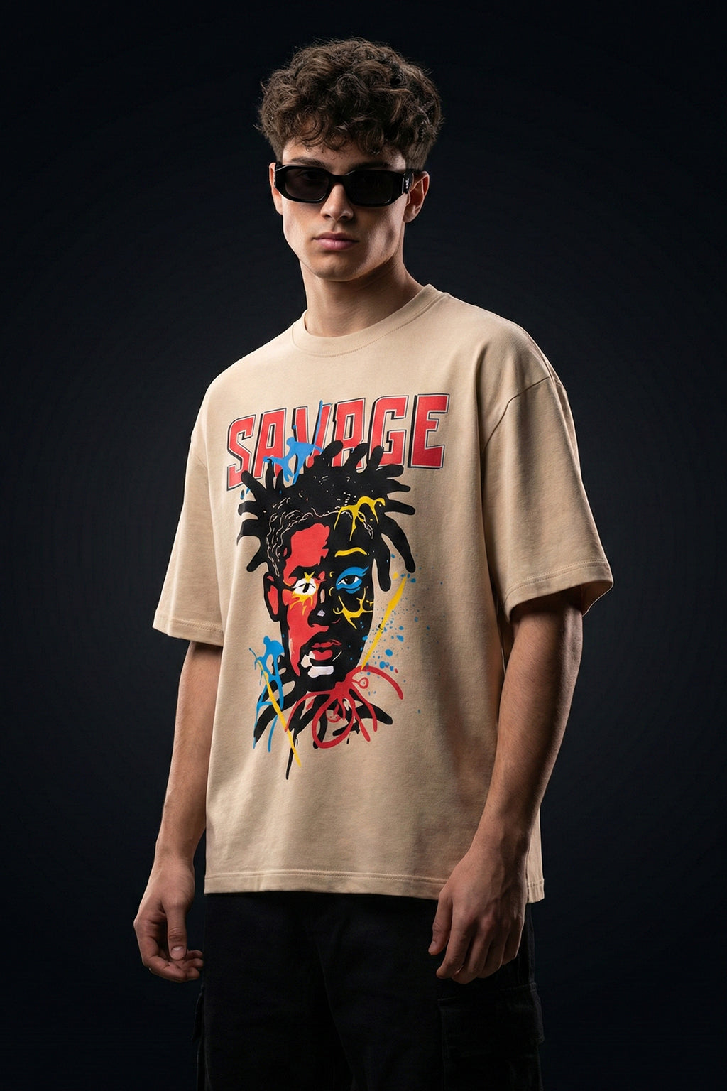 Savage Swanwhite Front Printed Exclusive T-shirt