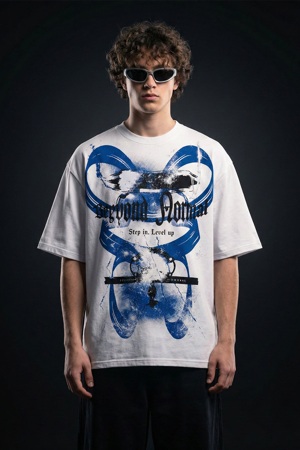 Beyond Normal White Printed Exclusive T-shirt