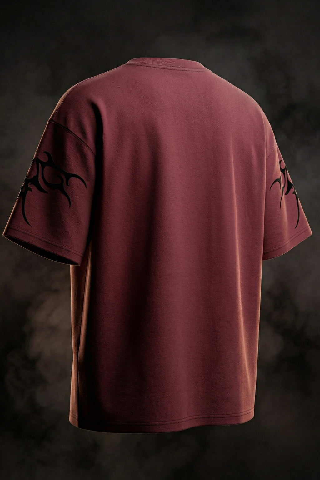 Veirdo Maroon Flock Printed Exclusive T-shirt Supreme Edition