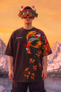 Burn Break Brown Front Printed Exclusive T-shirt Supreme Edition