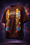 Adventure Park Brown Front Printed Exclusive T-shirt