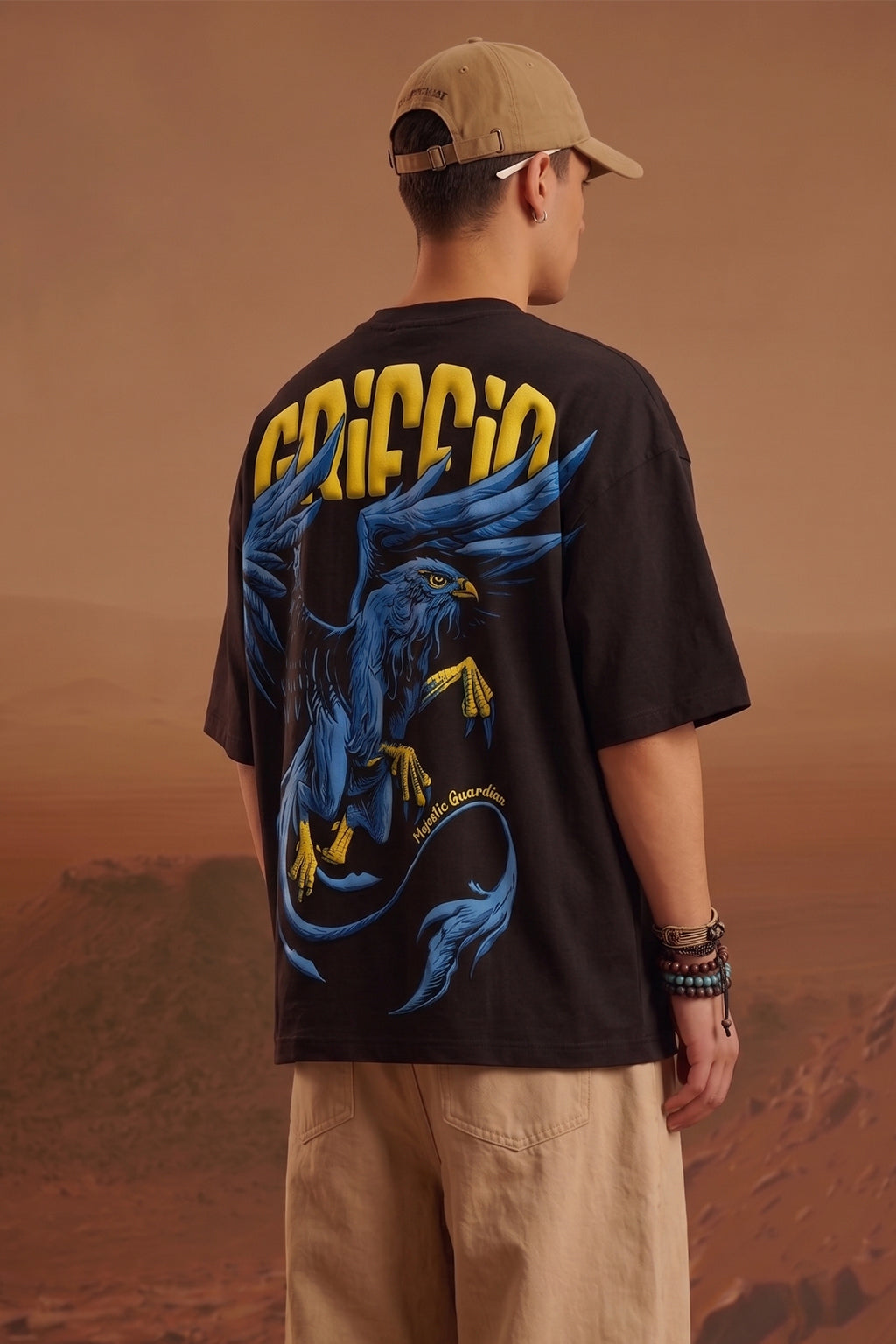 Griffin Black 3D Puff Print Exclusive T-shirt Supreme Edition