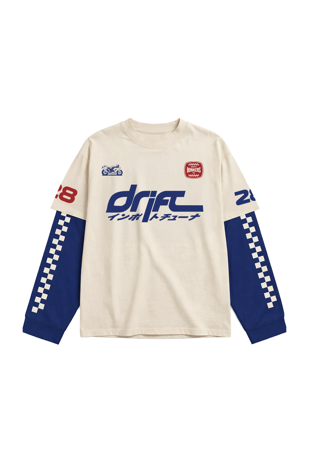 Blue Line Drift Long Sleeve T-shirt