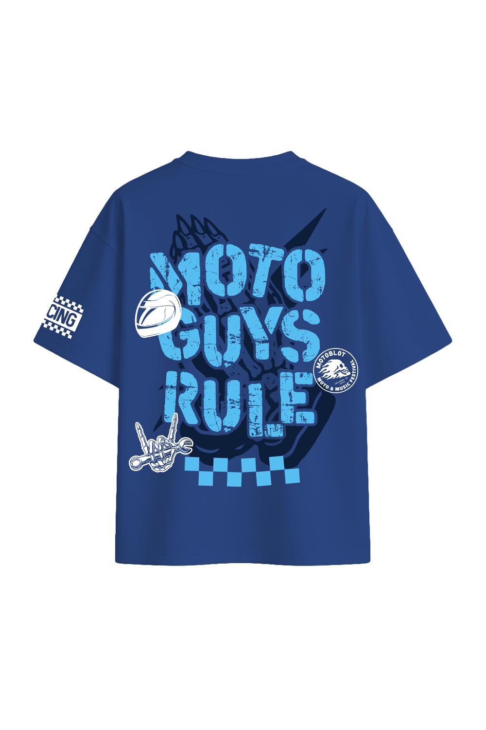 Moto Guys Rule Oversized T-shirt