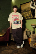 Catanic Beige Oversized T-Shirt