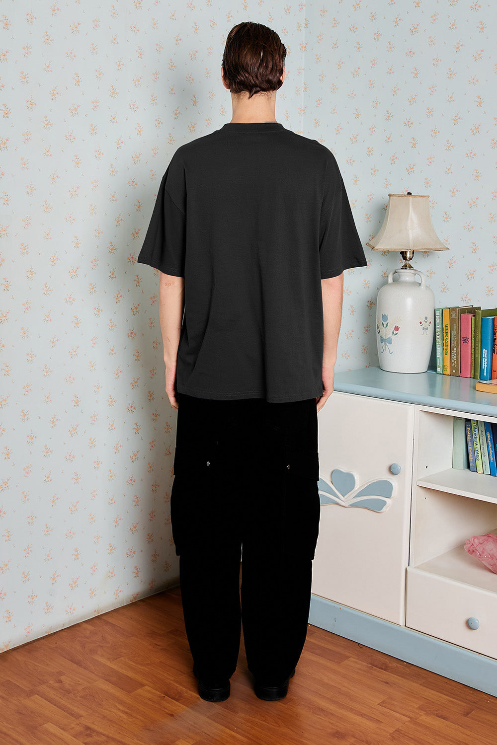 Adulthood Error Black Oversized T-shirt