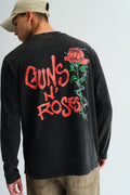 Black Guns N Roses Full Sleeves T-shirt