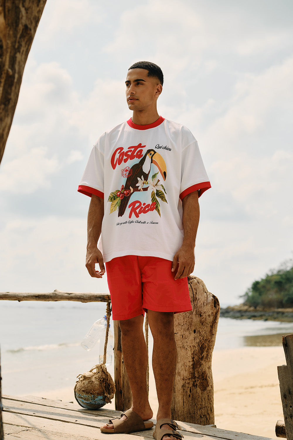 Costa Rica Postcard Oversized T-shirt