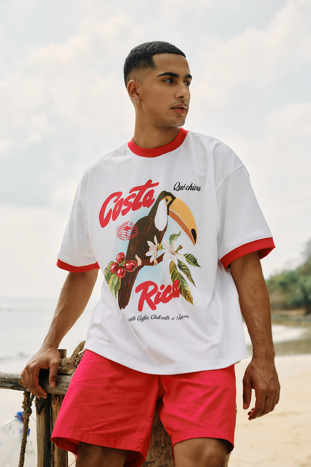 Costa Rica Postcard Oversized T-shirt