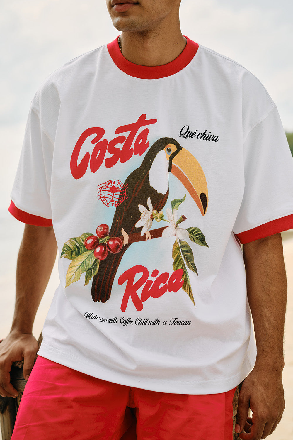 Costa Rica Postcard Oversized T-shirt