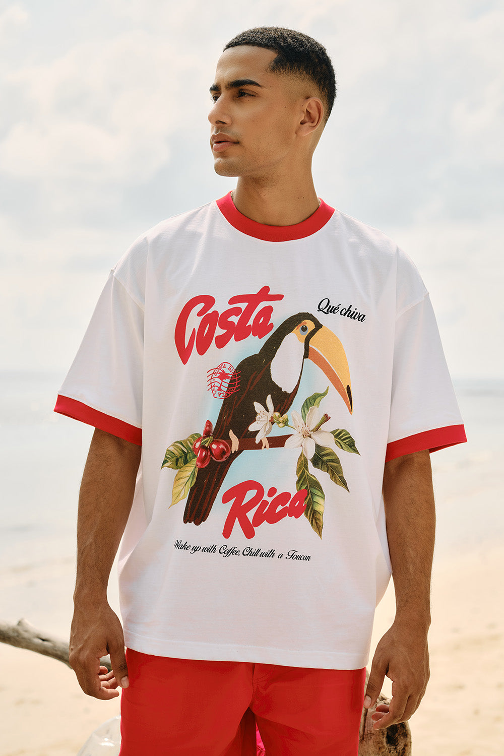 Costa Rica Postcard Oversized T-shirt