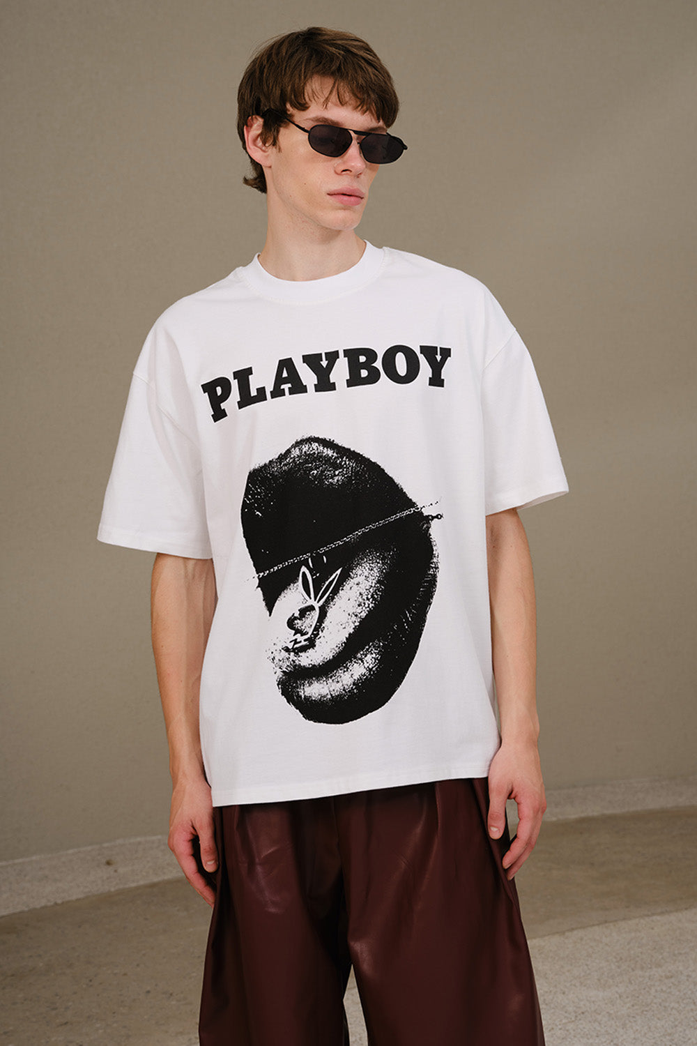Abstract Lips Oversized T-shirt