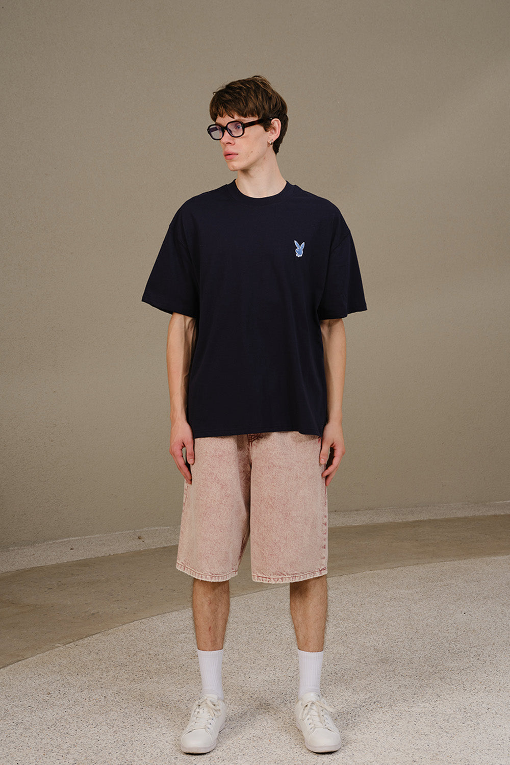 Playboy Core Black Oversized T-shirt