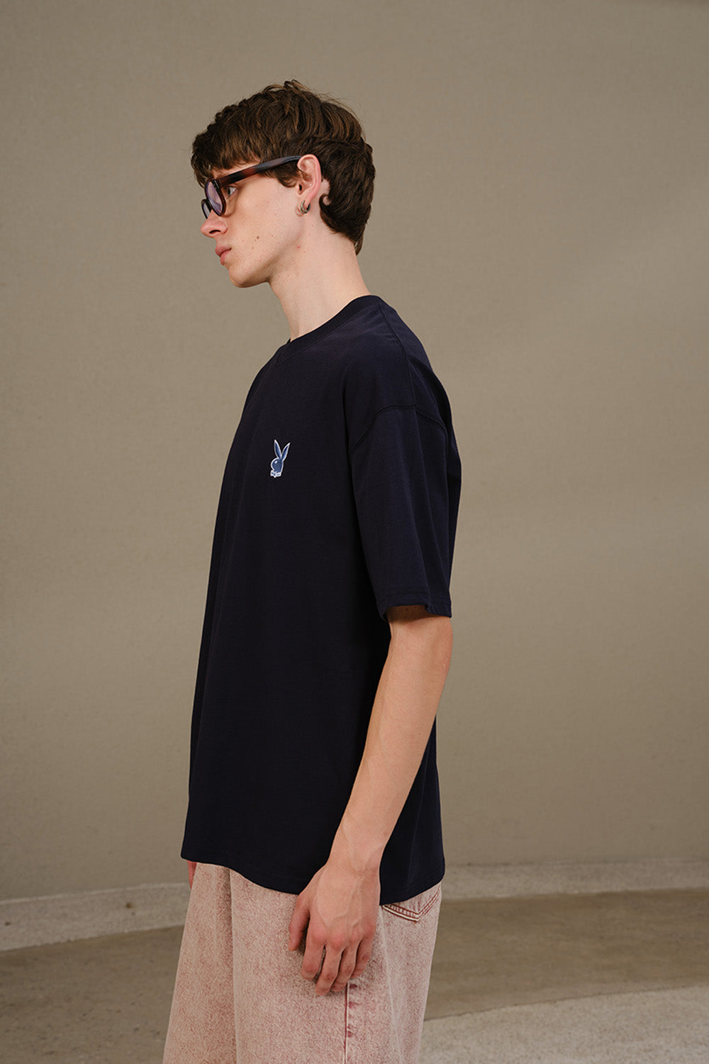 Playboy Core Black Oversized T-shirt