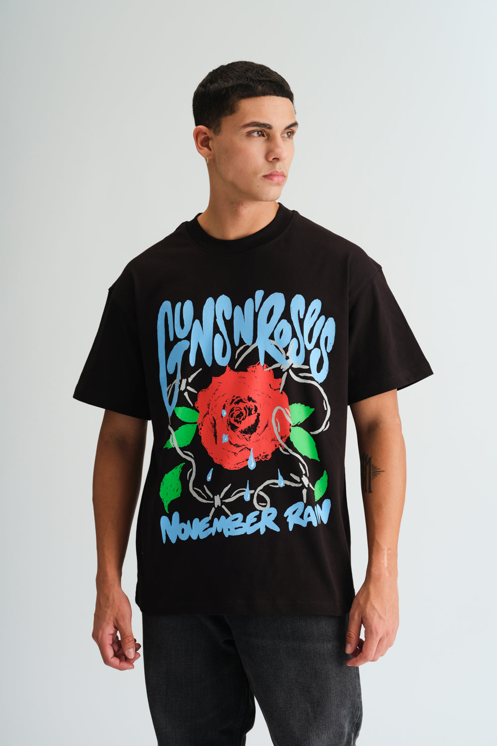 Black November Rain Oversized T-shirt