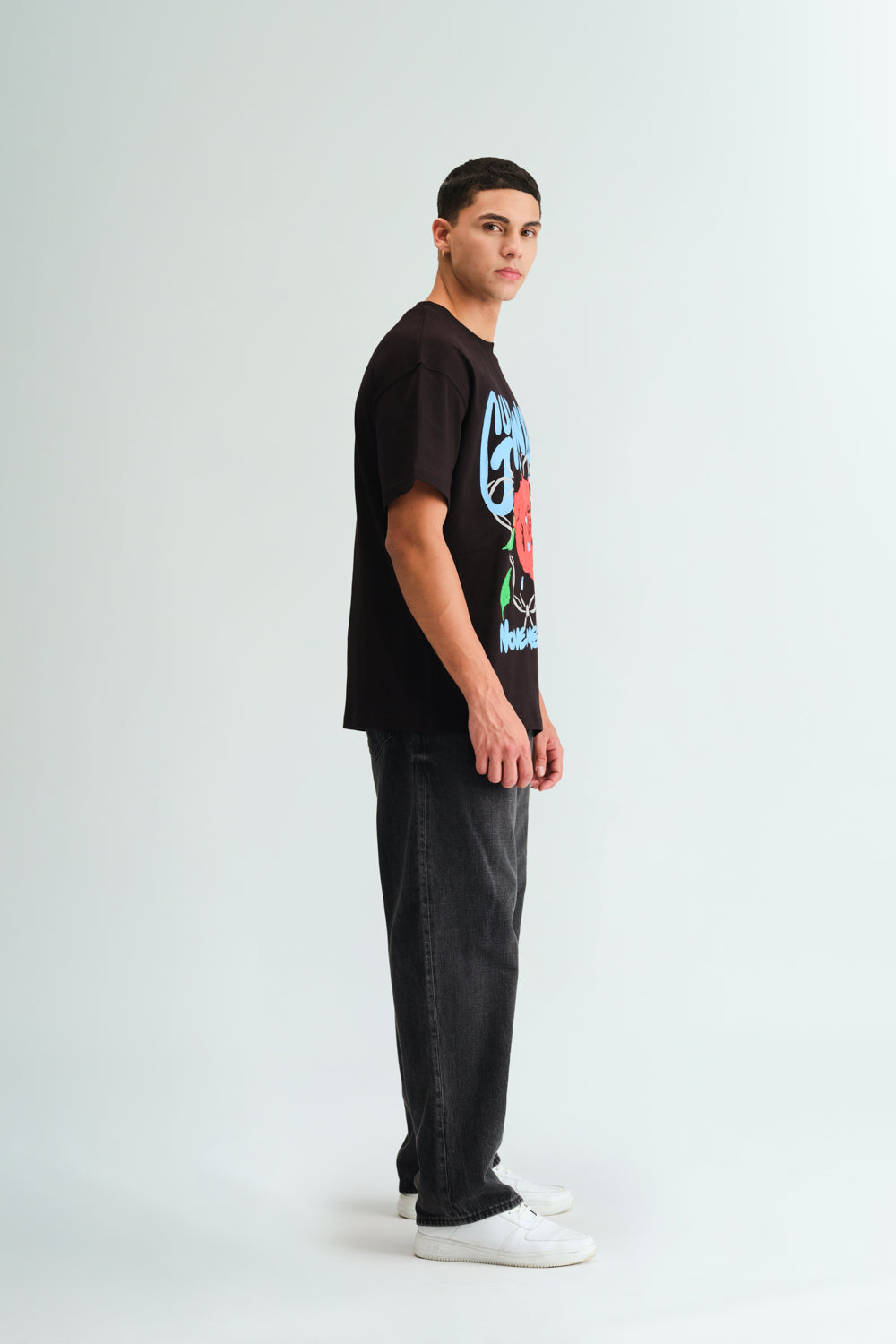 Black November Rain Oversized T-shirt