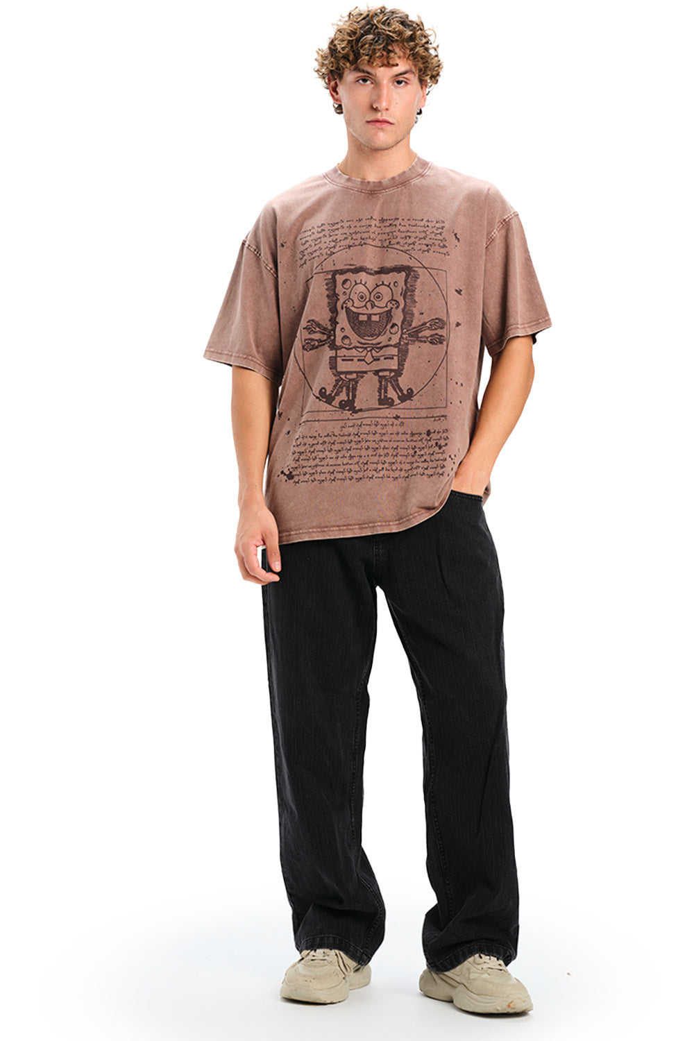 Dusty Brown SpongeBob T-shirt