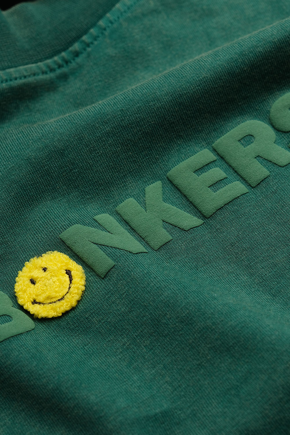 Bottle Green Smiley Originals x Bonkers Oversized T-shirt