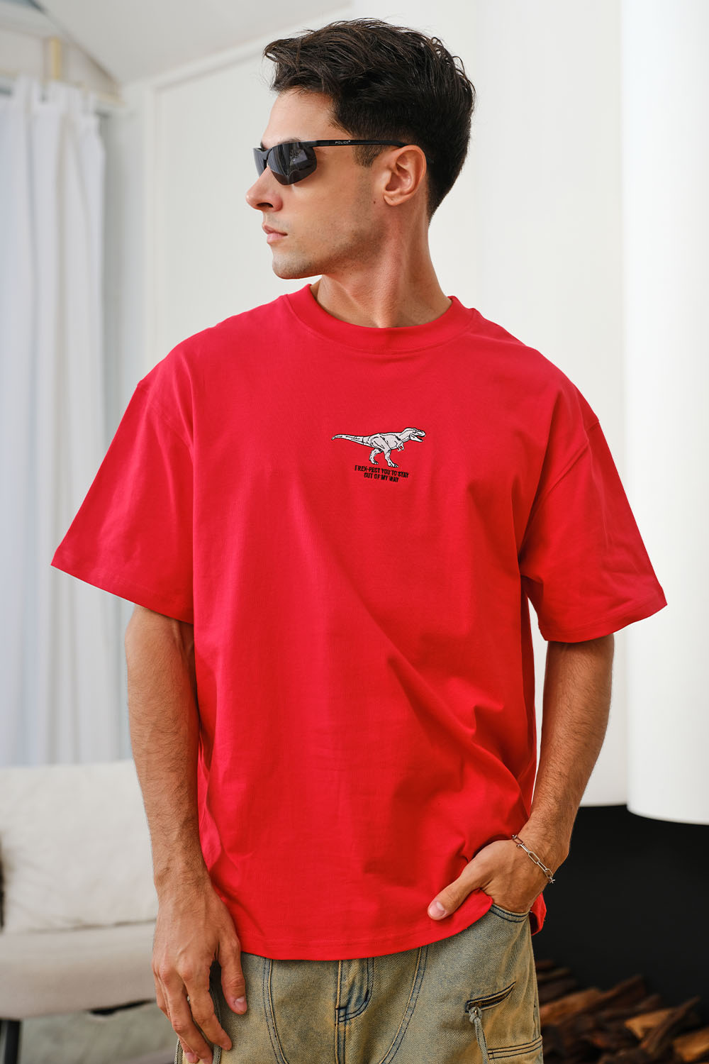 I Rex-pect You To Stay Out Of My Way Oversized T-shirt