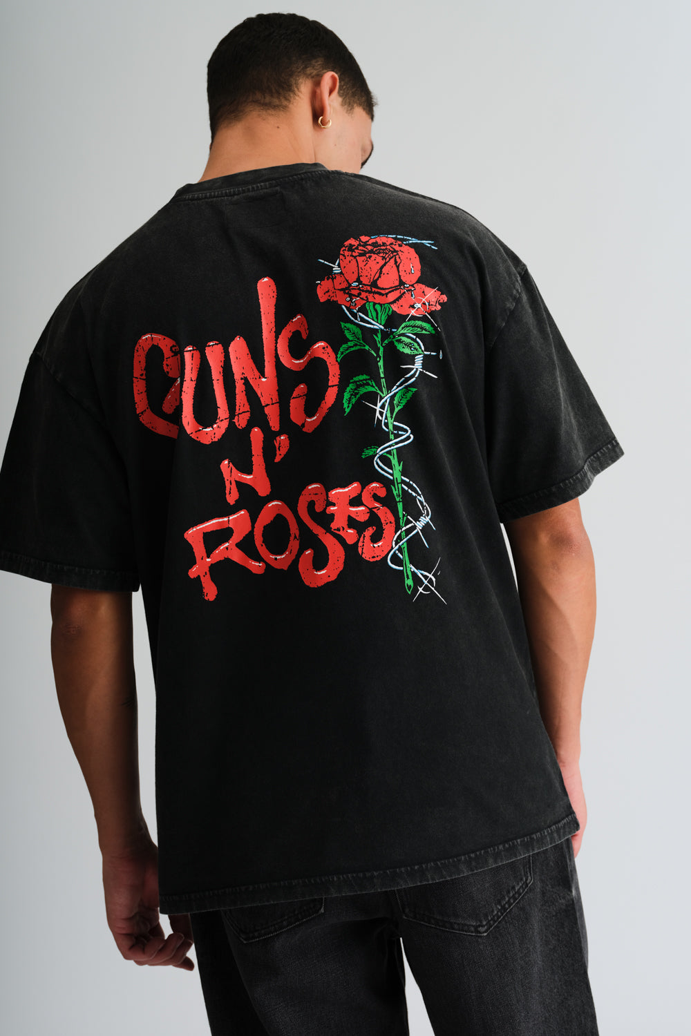 Official Guns N Roses Faded Oversized T-shirt
